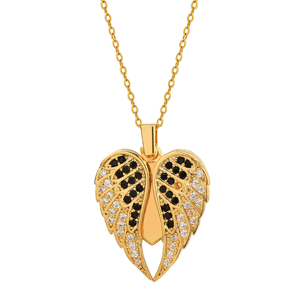 Personalized Name Heart Locket Zirconia Paved Engraved Pendant Necklace