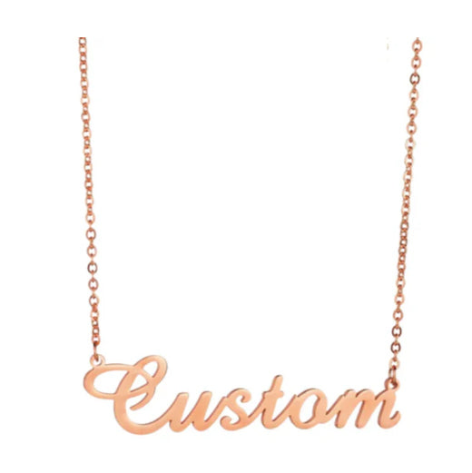 Custom Butterfly Heart Nameplate For Women
