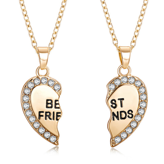 Stainless steel custom couple necklace