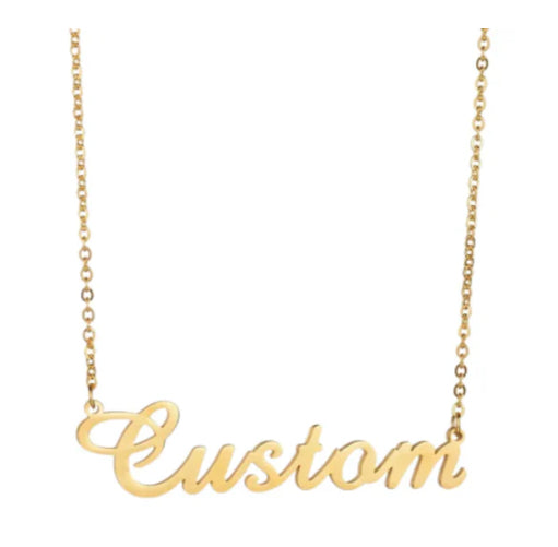 Custom Butterfly Heart Nameplate For Women