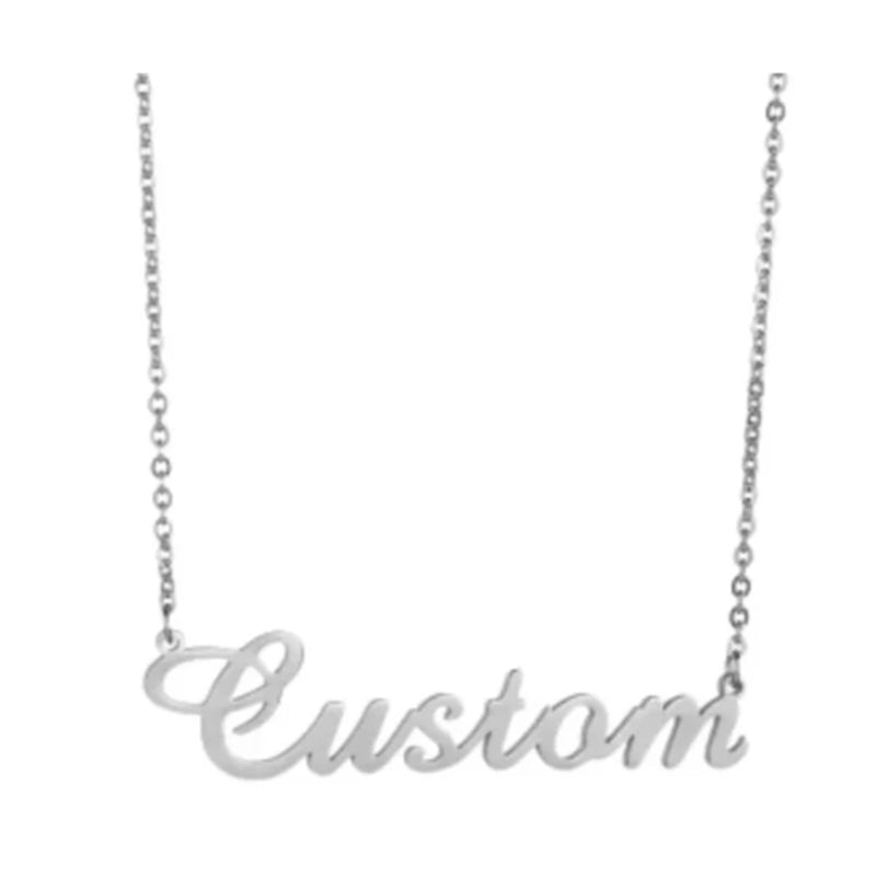 Custom Butterfly Heart Nameplate For Women